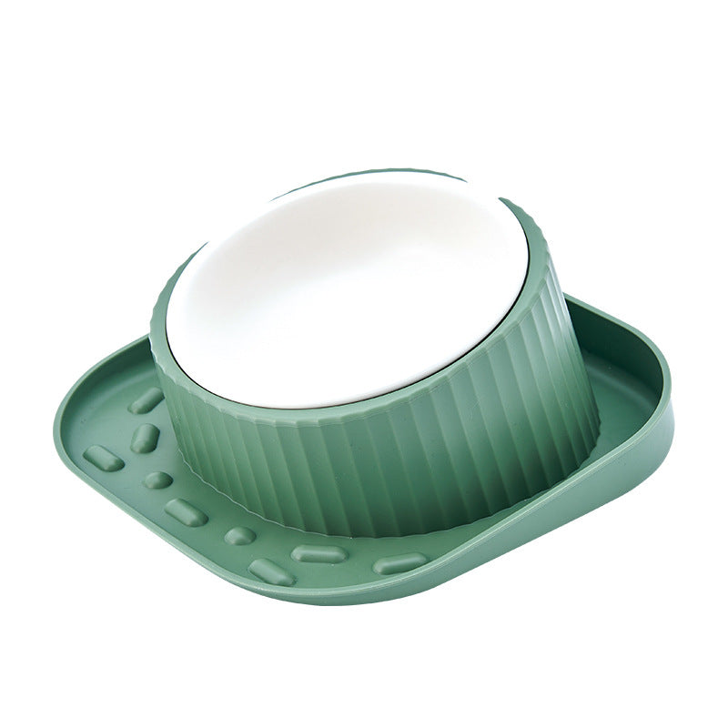 KFX-2763453 Wide Mouth Ceramic Pet Bowl with Neck Protection in Various Colors