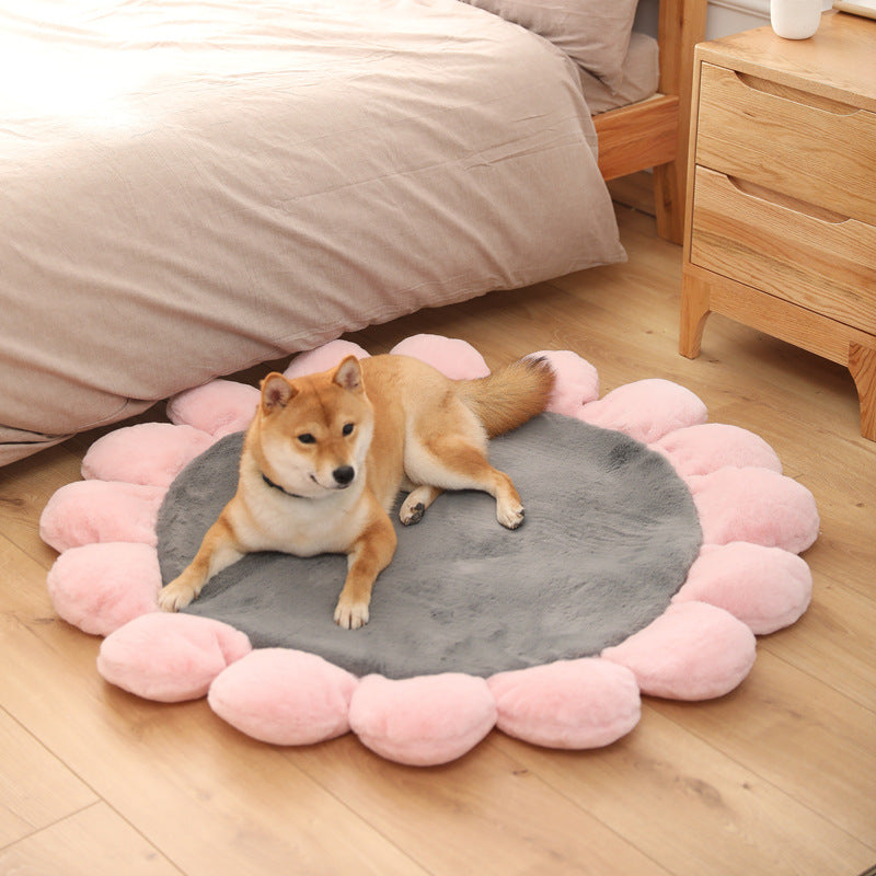 KFX-2765117 Cozy Coral Fleece Mat for Dogs and Cats – Soft Sleeping Nest