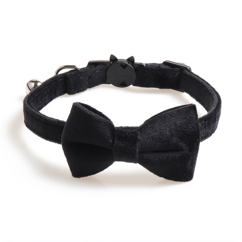 KFX-2765245 Velvet Bowknot Adjustable Pet Collars in Multiple Colors