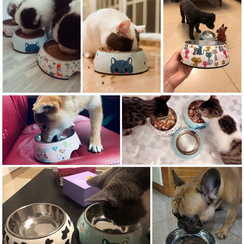 KFX-2766525 Stainless Steel Dog and Cat Bowls in Various Sizes and Fun Designs