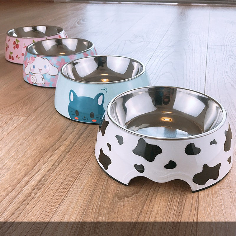 KFX-2766525 Stainless Steel Dog and Cat Bowls in Various Sizes and Fun Designs