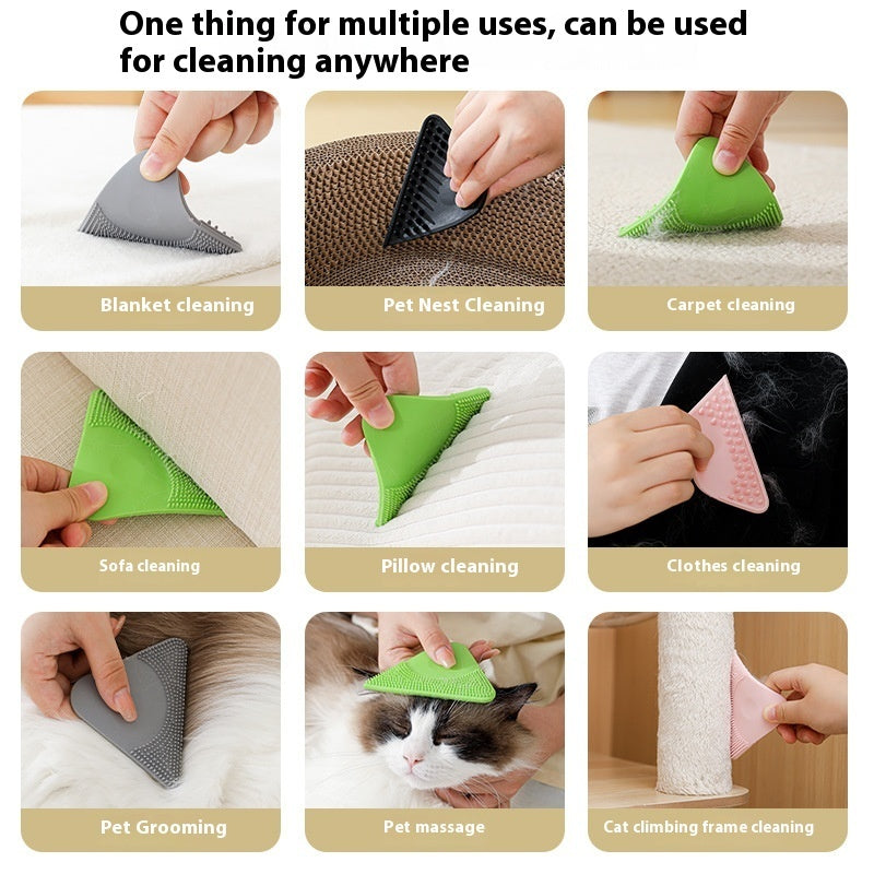 KFX-2769085 Pet Hair Scraper Comb for Cats - Effective Brush for Fur Removal and Massage
