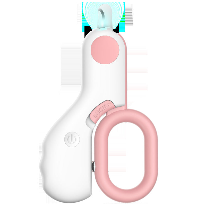 KFX-2772797 LED Pet Nail Trimmer with Illuminated Bloodline Detection and Ergonomic Design