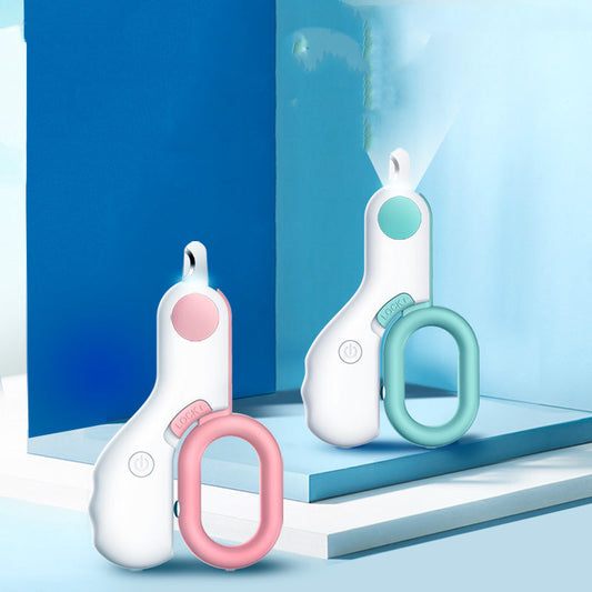 KFX-2772797 LED Pet Nail Trimmer with Illuminated Bloodline Detection and Ergonomic Design