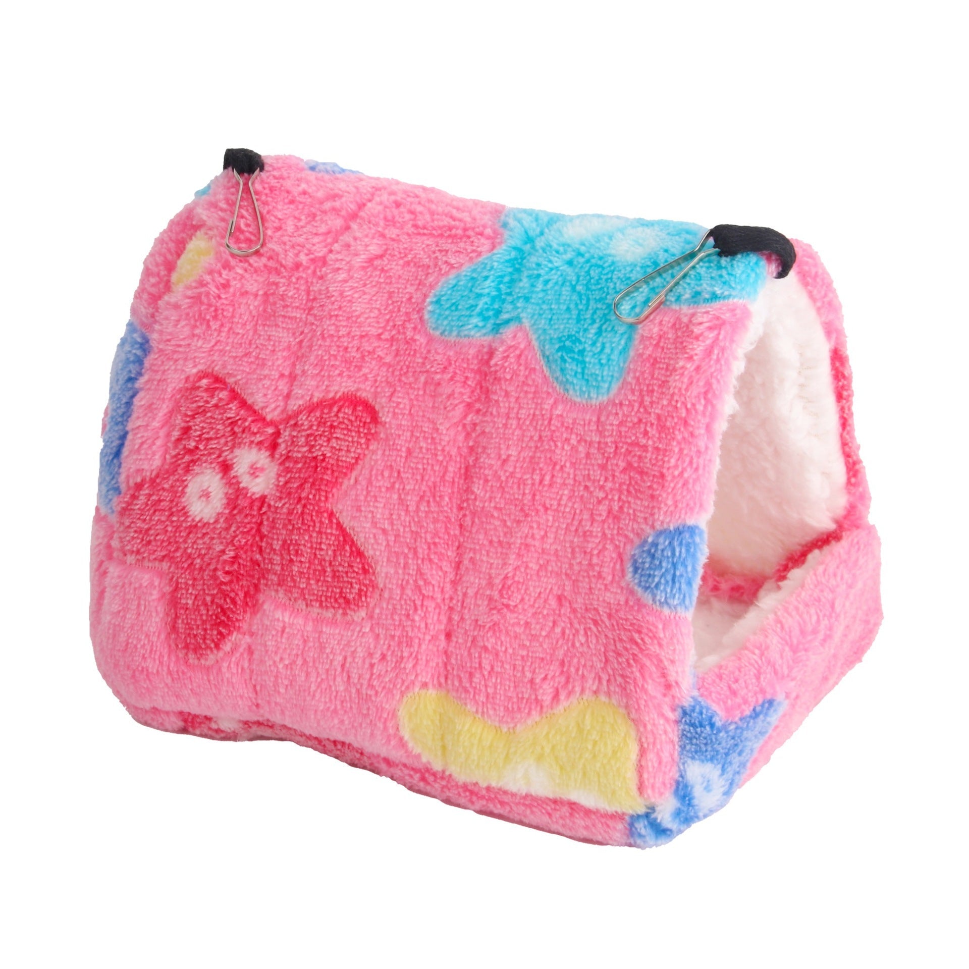 KFX-2773053 Cozy Flannel Pet Nest for Small Animals - Perfect for Hamsters, Hedgehogs, Sugar Gliders and More