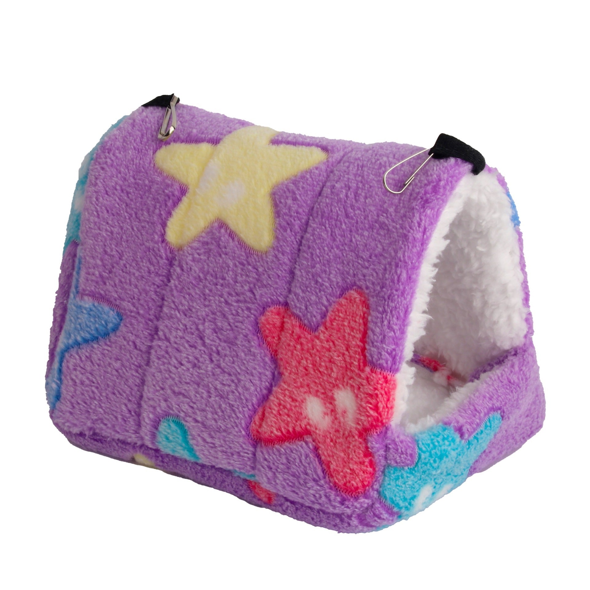 KFX-2773053 Cozy Flannel Pet Nest for Small Animals - Perfect for Hamsters, Hedgehogs, Sugar Gliders and More