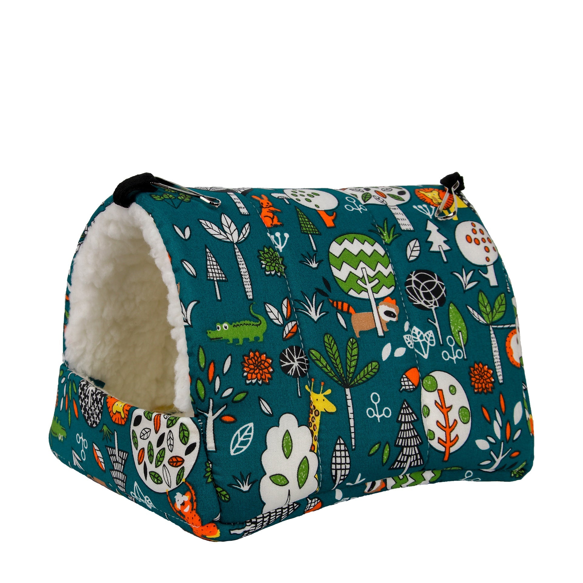 KFX-2773053 Cozy Flannel Pet Nest for Small Animals - Perfect for Hamsters, Hedgehogs, Sugar Gliders and More