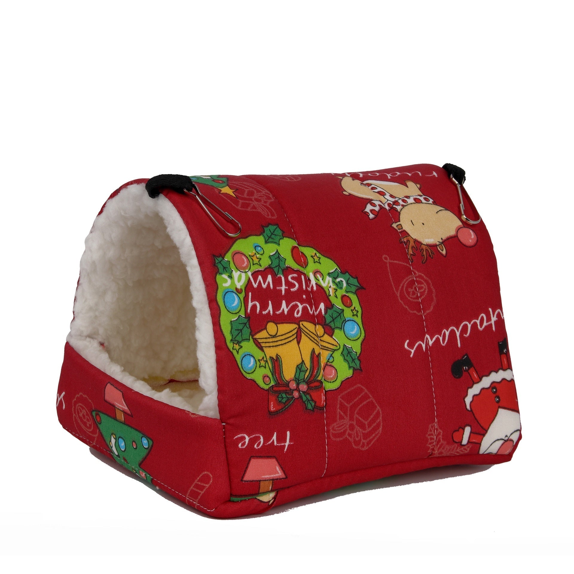 KFX-2773053 Cozy Flannel Pet Nest for Small Animals - Perfect for Hamsters, Hedgehogs, Sugar Gliders and More