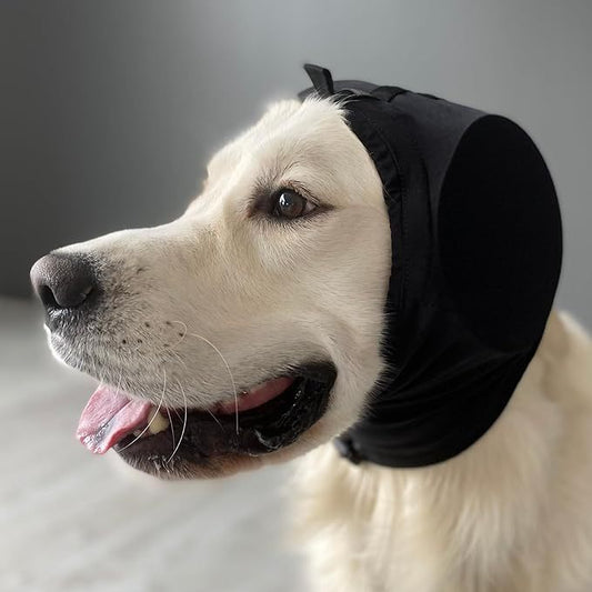 KFX-2773181 Dog Earmuffs for Hearing Protection from Thunder and Fireworks, Available in Black and Blue, Sizes S, M, L, XL