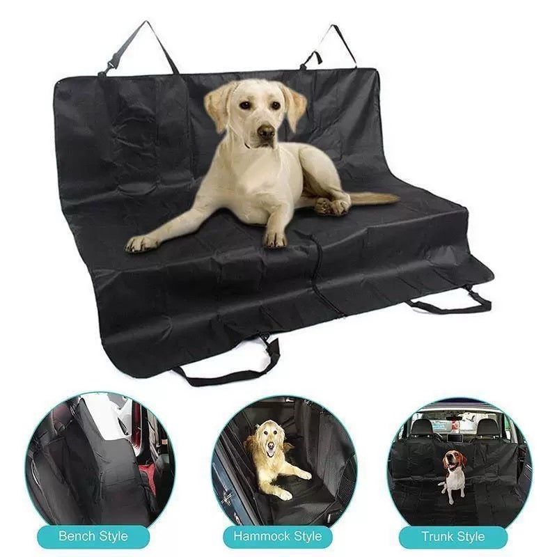 KFX-2773821 Extra Large Waterproof Car Cushion for Dogs and Cats - Portable, Foldable Back Seat Mat with 4 Handles
