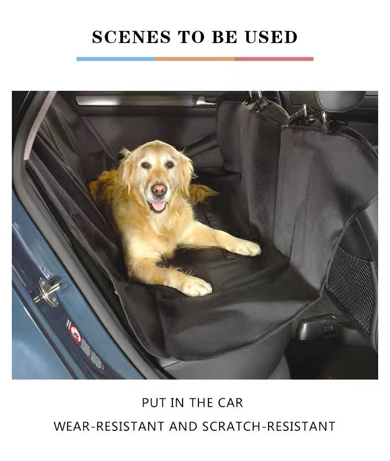KFX-2773821 Extra Large Waterproof Car Cushion for Dogs and Cats - Portable, Foldable Back Seat Mat with 4 Handles