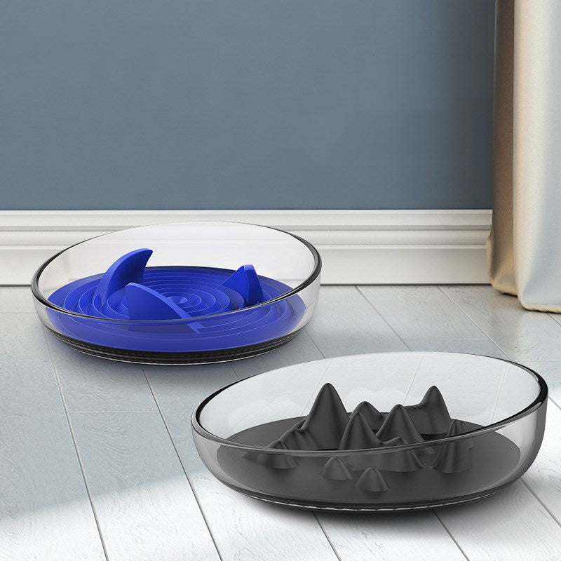 KFX-2774973 Silicone Slow Feed Bowl with AS Plastic Holder and TPR Silicone Component