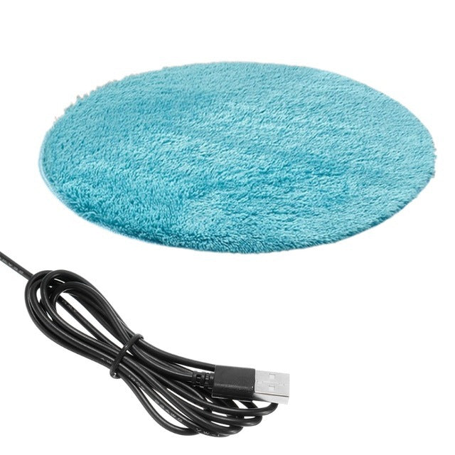 KFX-2776637 Three-Speed Electric Blanket for Cats - Soft Cloth, 40cm Diameter, Multiple Colors Available