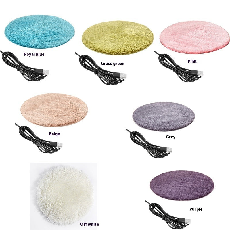 KFX-2776637 Three-Speed Electric Blanket for Cats - Soft Cloth, 40cm Diameter, Multiple Colors Available