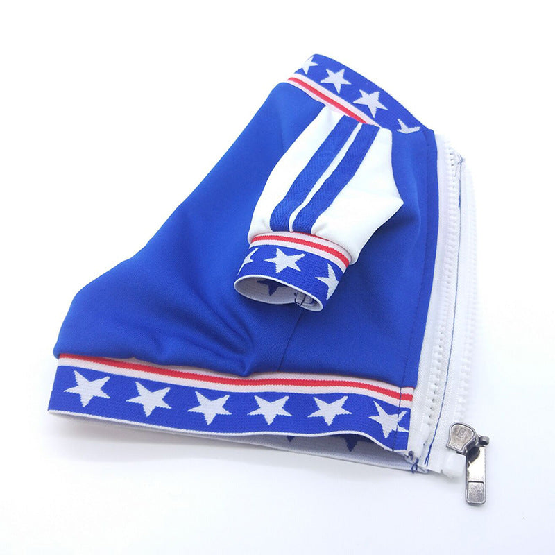 KFX-2777149 Small Dog Baseball T-Shirt Uniform in Blue for Stylish Pet Outfits