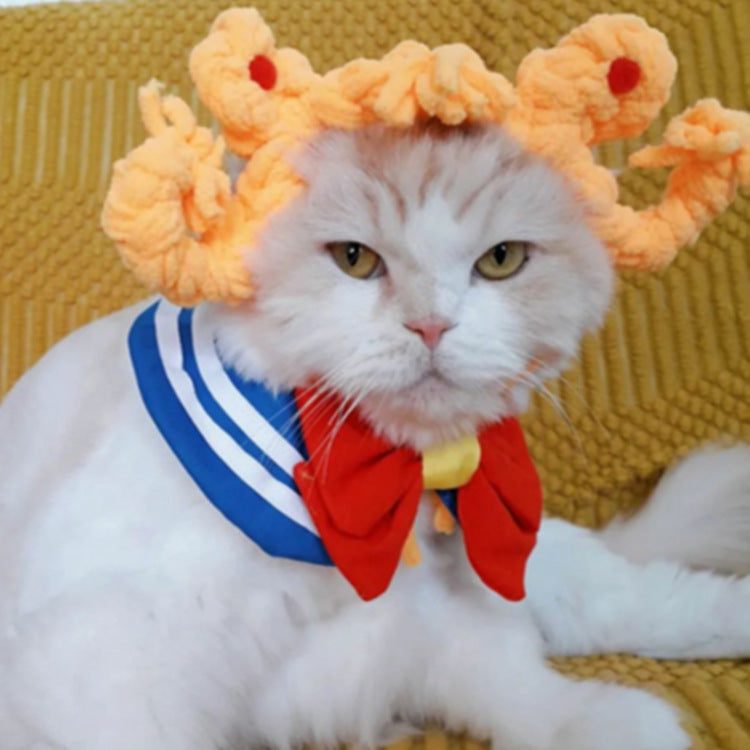 KFX-2779581 Cat Headgear Double Dough-twist Style Plaits in Multiple Colors, Handmade Polyester Costume Accessory