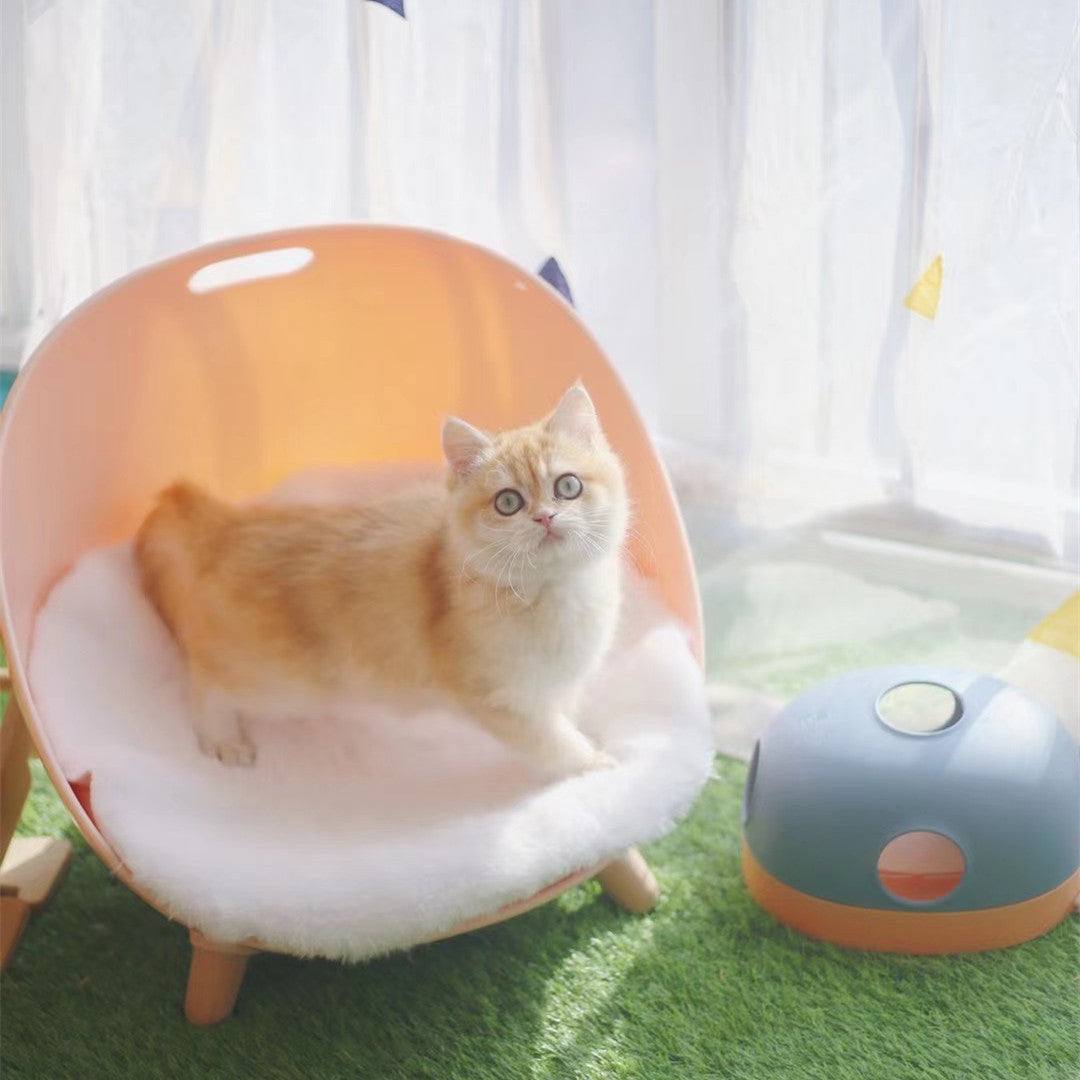 KFX-2781373 Interactive Cat Turntable Toy - Multi-Play Options in Pink Purple, Blue Gray, and Avocado Green