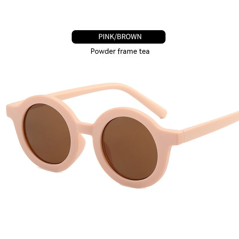 KFX-2782141 Round Frame Fashion Pet Sunglasses for Medium & Large Dogs - Plastic, Multiple Colors Available