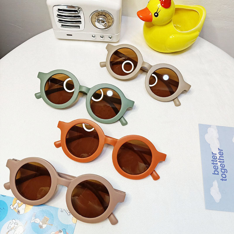KFX-2782141 Round Frame Fashion Pet Sunglasses for Medium & Large Dogs - Plastic, Multiple Colors Available