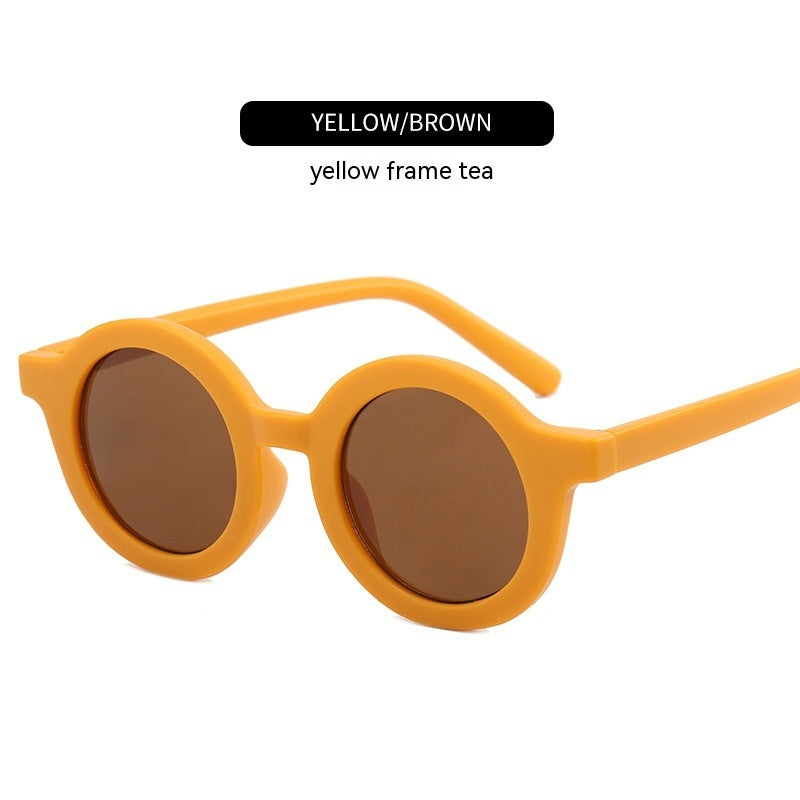 KFX-2782141 Round Frame Fashion Pet Sunglasses for Medium & Large Dogs - Plastic, Multiple Colors Available