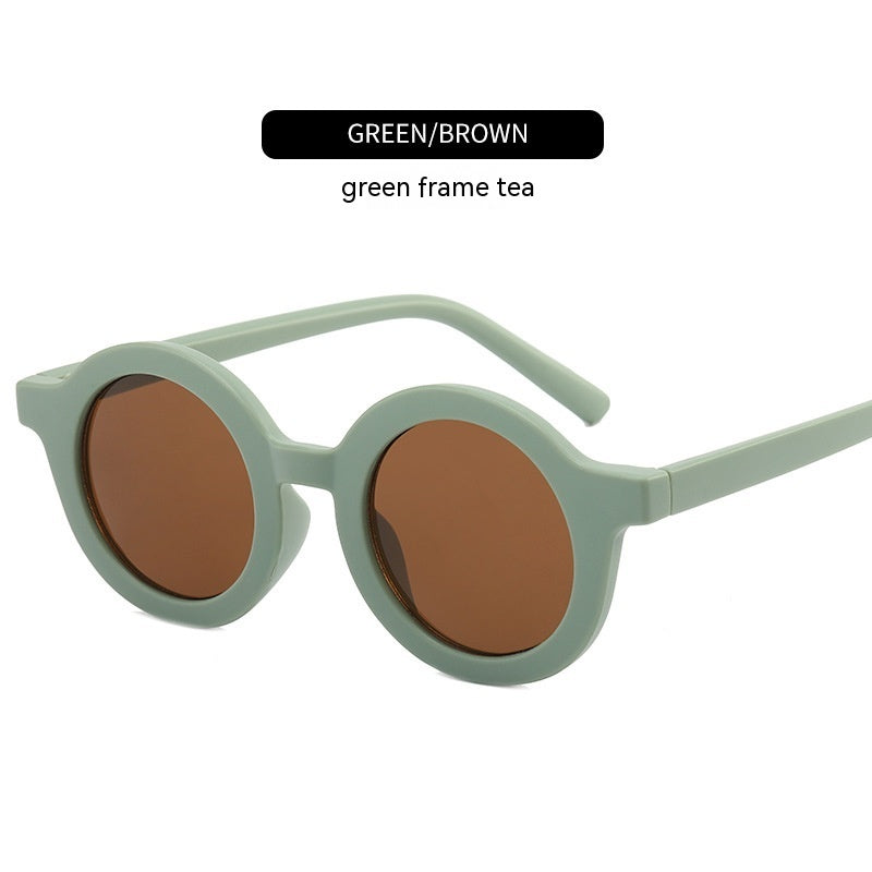 KFX-2782141 Round Frame Fashion Pet Sunglasses for Medium & Large Dogs - Plastic, Multiple Colors Available