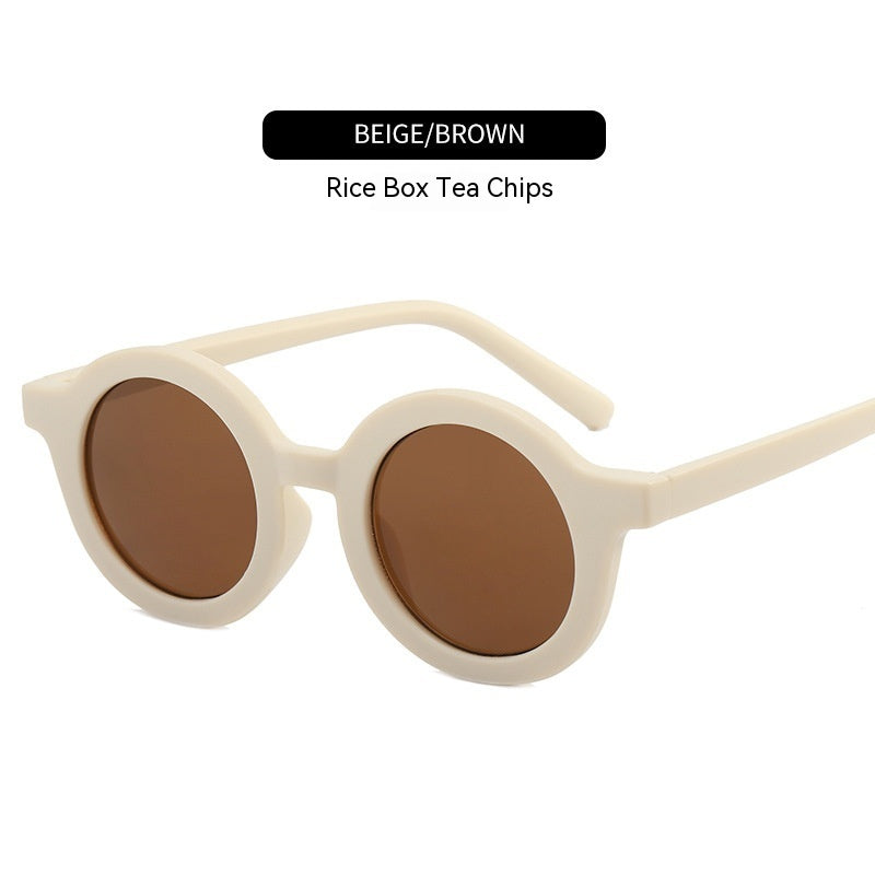 KFX-2782141 Round Frame Fashion Pet Sunglasses for Medium & Large Dogs - Plastic, Multiple Colors Available