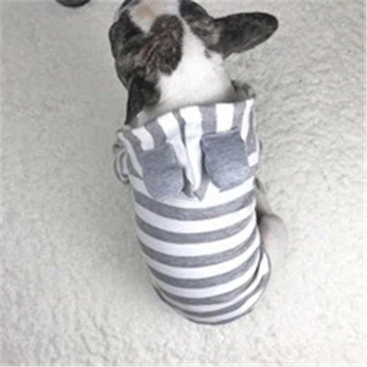 KFX-2785597 Striped Cotton Sweater for Pets - Cozy and Stylish Pet Clothing