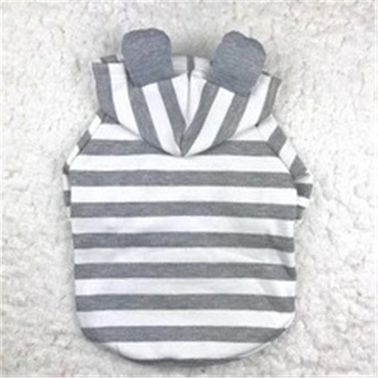 KFX-2785597 Striped Cotton Sweater for Pets - Cozy and Stylish Pet Clothing