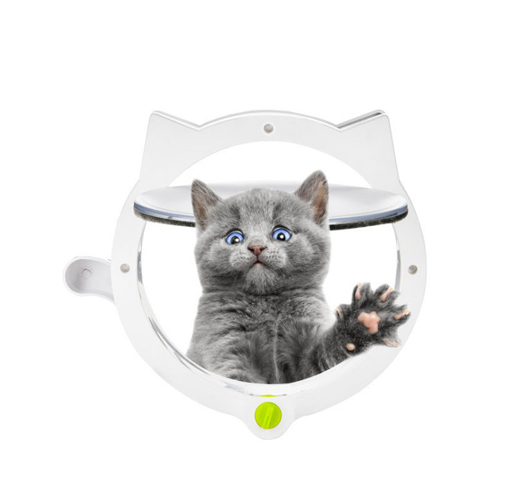 KFX-2787773 Intelligent Control Pet Door – Durable ABS Material, Available in White and Black