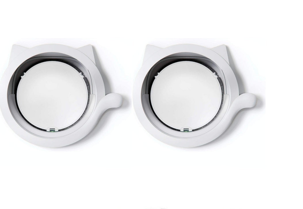 KFX-2787773 Intelligent Control Pet Door – Durable ABS Material, Available in White and Black