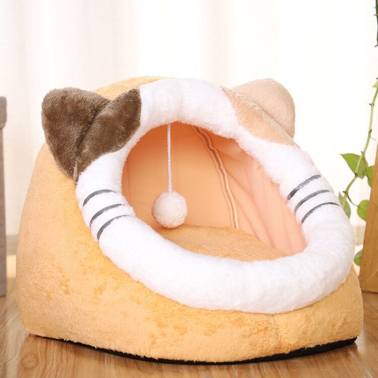 KFX-2790333 Warm and Washable Cotton Dog and Cat Bed with Removable Cover