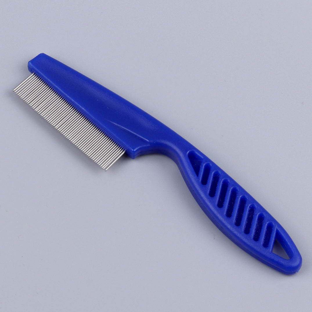 KFX-2791869 Stainless Steel Flea Comb for Dogs and Cats - Fine Teeth, Large and Small Sizes Available
