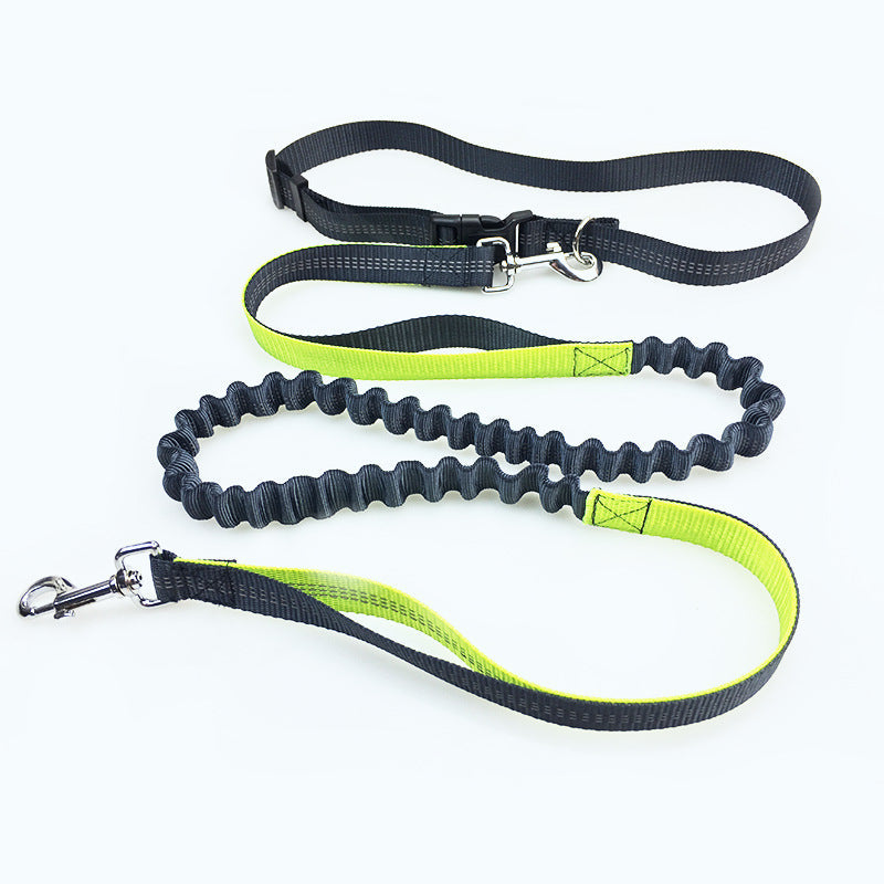 KFX-2795837 Durable Polyester Dog Running Leash with Adjustable Traction Belt