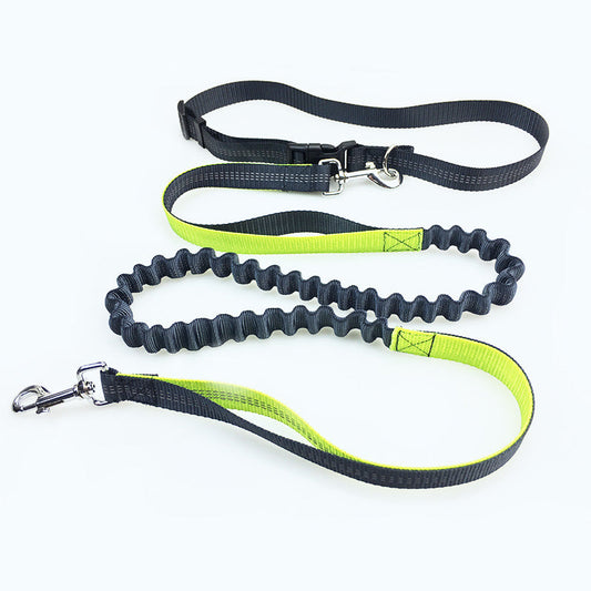 KFX-2795837 Durable Polyester Dog Running Leash with Adjustable Traction Belt