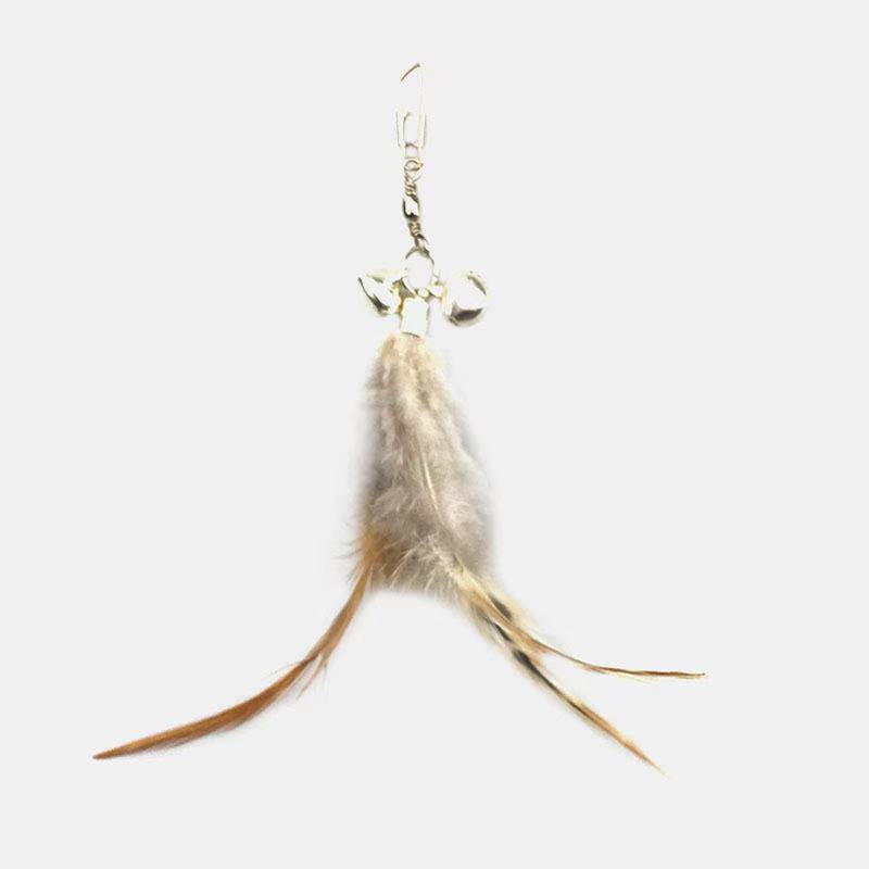 KFX-2796861 Pheasant Feather Replacement Head for DIY Cat Toys - Multiple Colors Available