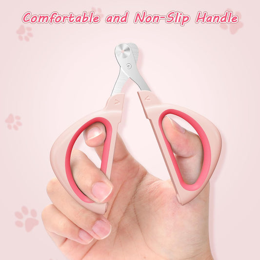 KFX-2799293 Safe and Efficient Cat Nail Clipper with Positioning Hole and Non-Slip Handle