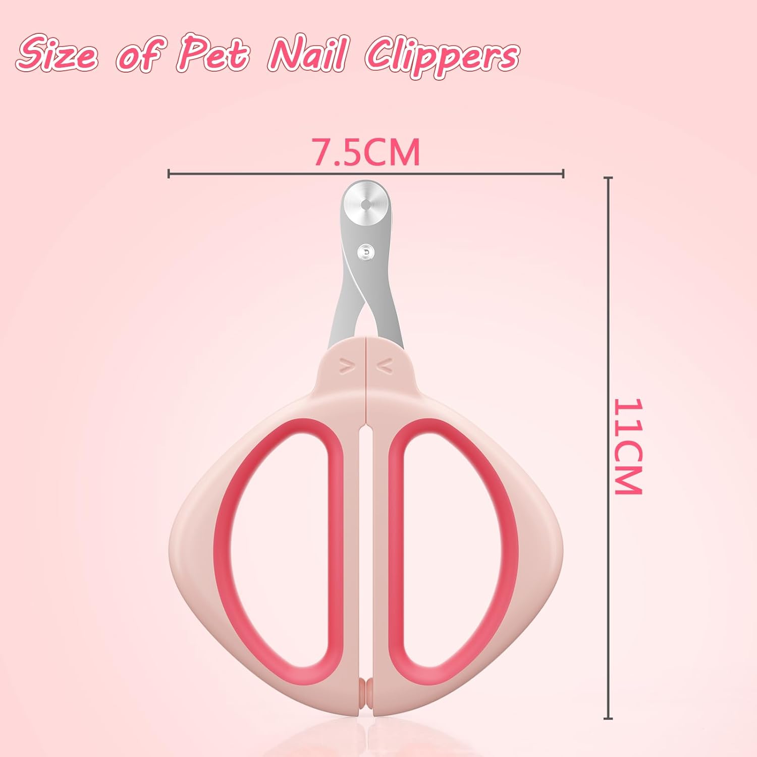 KFX-2799293 Safe and Efficient Cat Nail Clipper with Positioning Hole and Non-Slip Handle