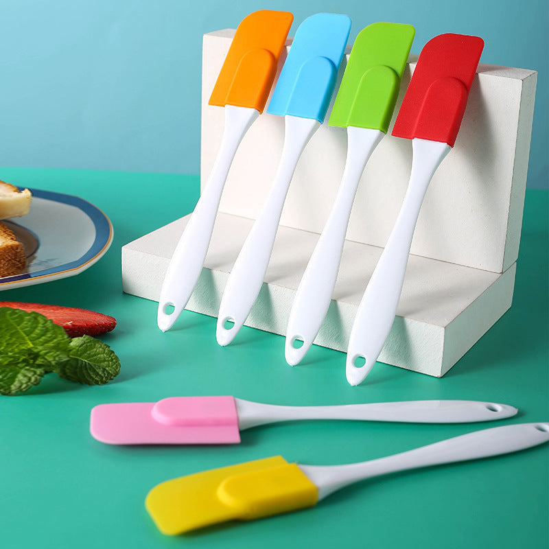 KFX-2801981 Silicone Cake Split Scraper with White Handle - Modern and Simple Design