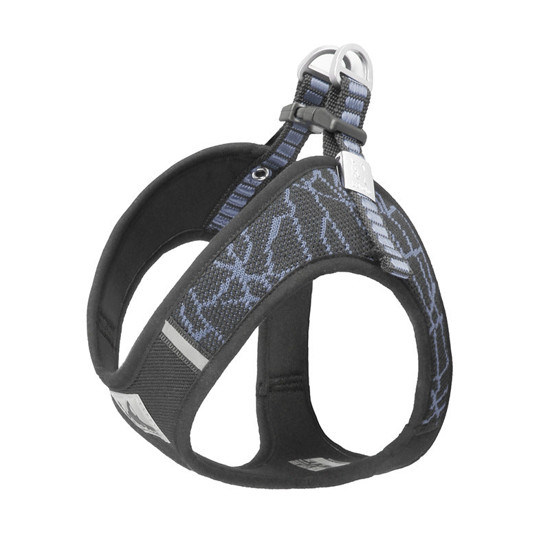 KFX-2806845 Adjustable Chest Harness and Leash for Pets – Durable Flying Woven Fabric