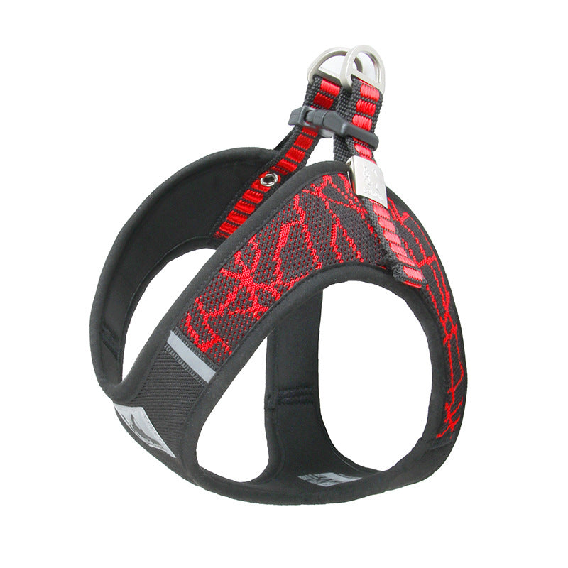 KFX-2806845 Adjustable Chest Harness and Leash for Pets – Durable Flying Woven Fabric