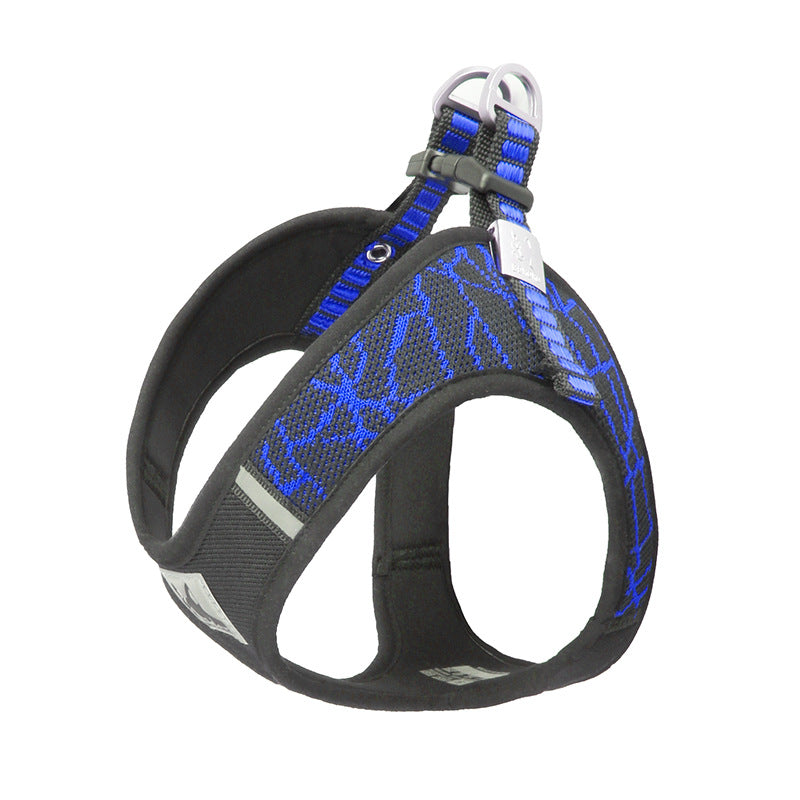 KFX-2806845 Adjustable Chest Harness and Leash for Pets – Durable Flying Woven Fabric