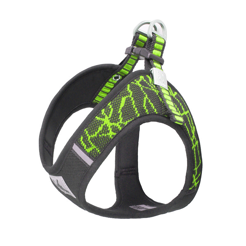 KFX-2806845 Adjustable Chest Harness and Leash for Pets – Durable Flying Woven Fabric