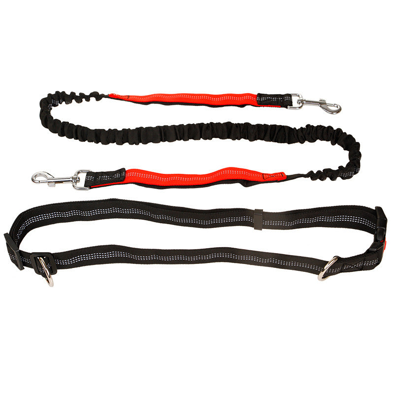 KFX-2807357 Elastic Multi-Purpose Reflective Pet Running Traction Belt - Available in Multiple Colors