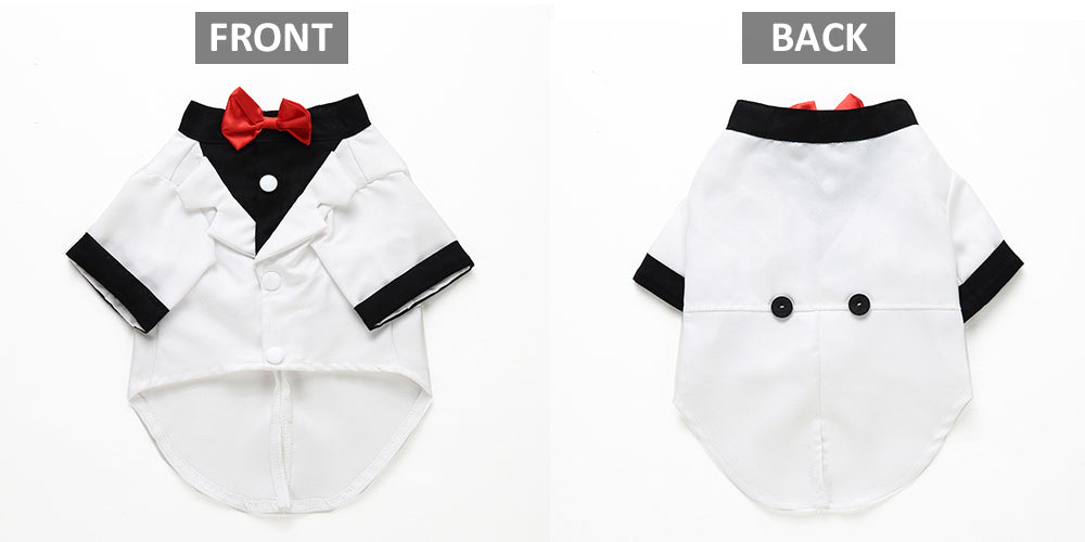 KFX-2811709 Stylish Polyester Dog Suit - England Inspired Pet Outfit for All Sizes