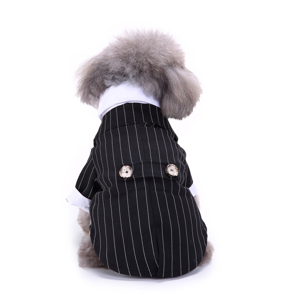 KFX-2811709 Stylish Polyester Dog Suit - England Inspired Pet Outfit for All Sizes