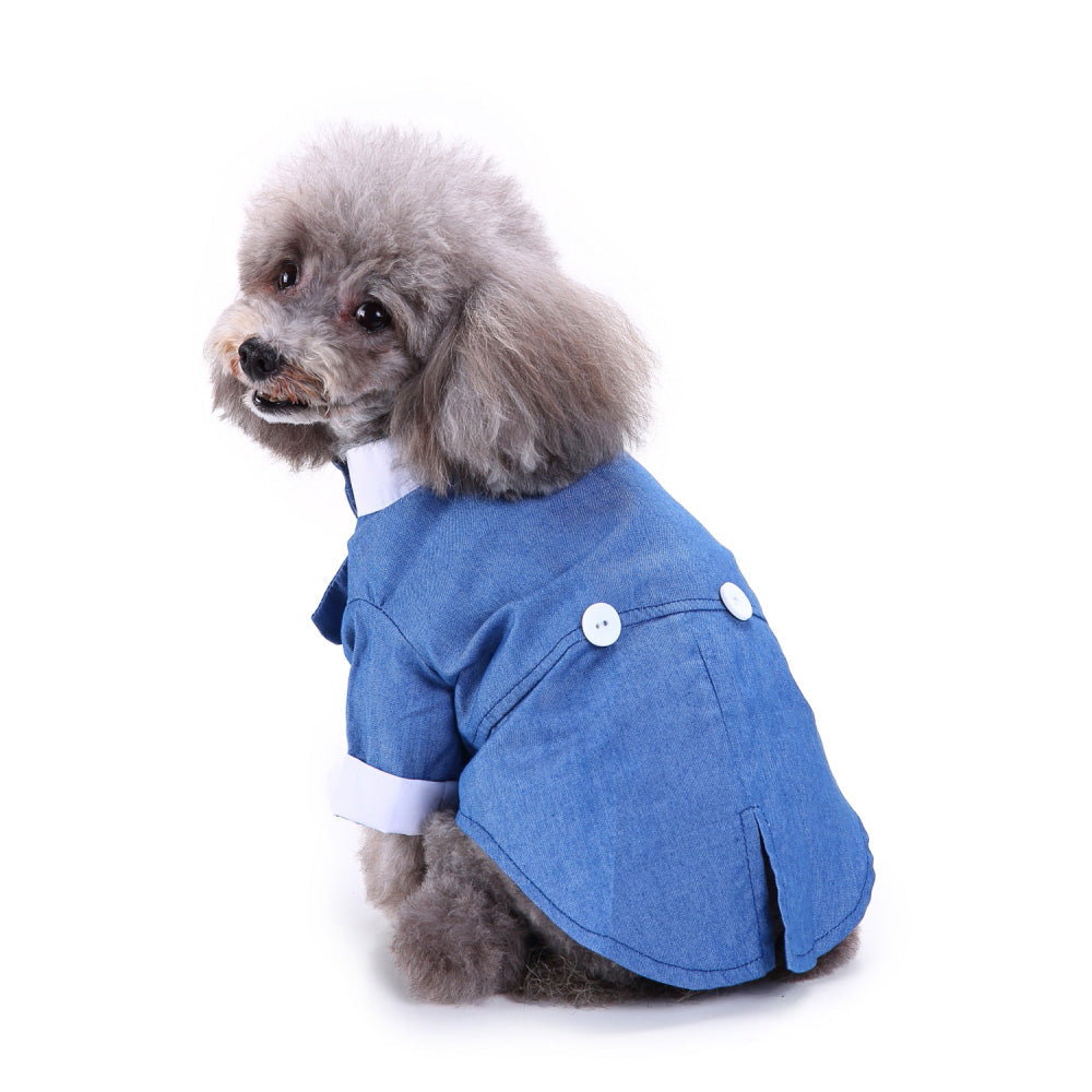 KFX-2811709 Stylish Polyester Dog Suit - England Inspired Pet Outfit for All Sizes