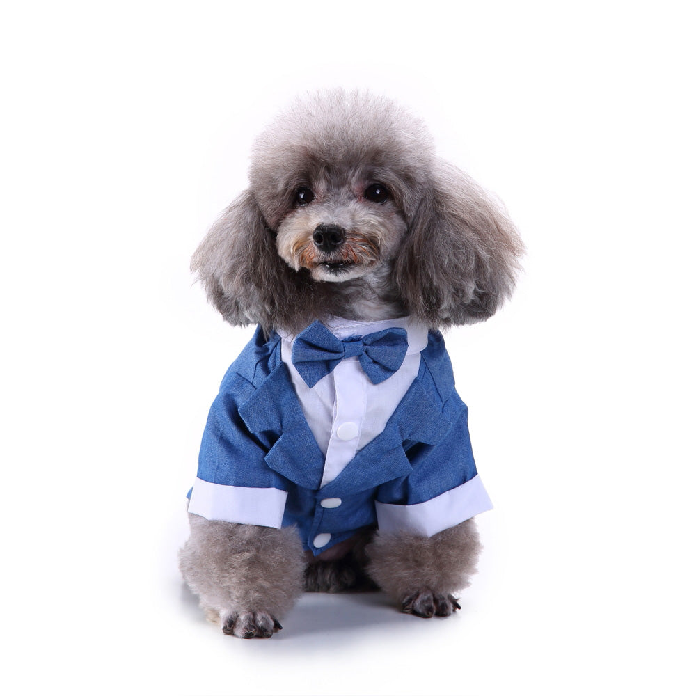KFX-2811709 Stylish Polyester Dog Suit - England Inspired Pet Outfit for All Sizes