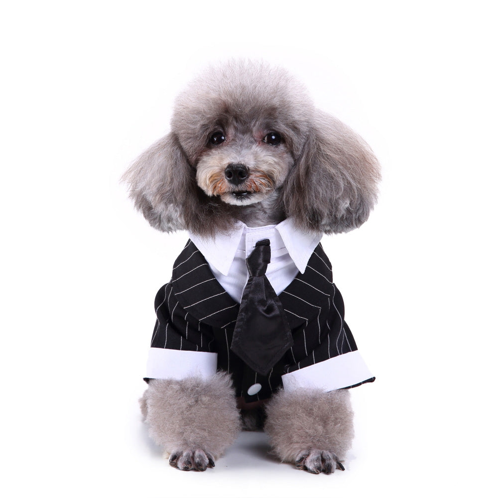 KFX-2811709 Stylish Polyester Dog Suit - England Inspired Pet Outfit for All Sizes