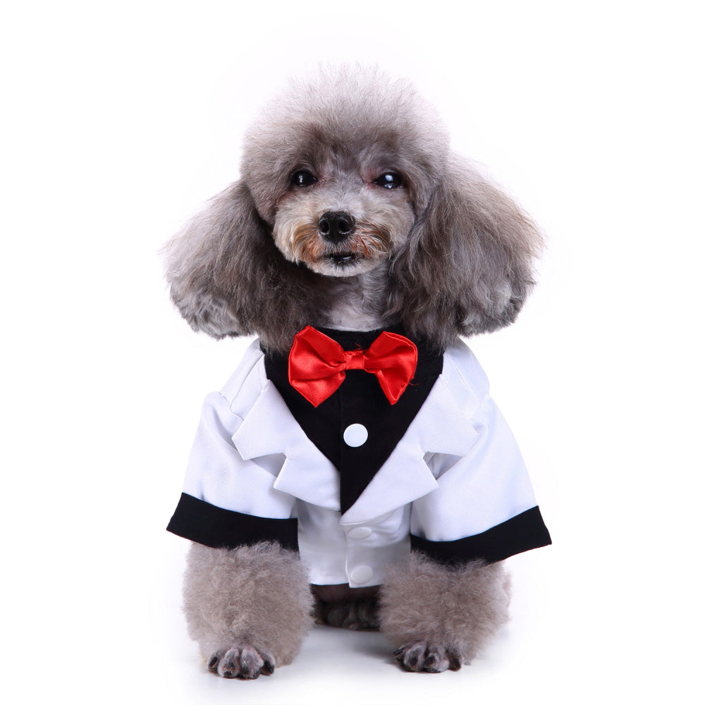 KFX-2811709 Stylish Polyester Dog Suit - England Inspired Pet Outfit for All Sizes