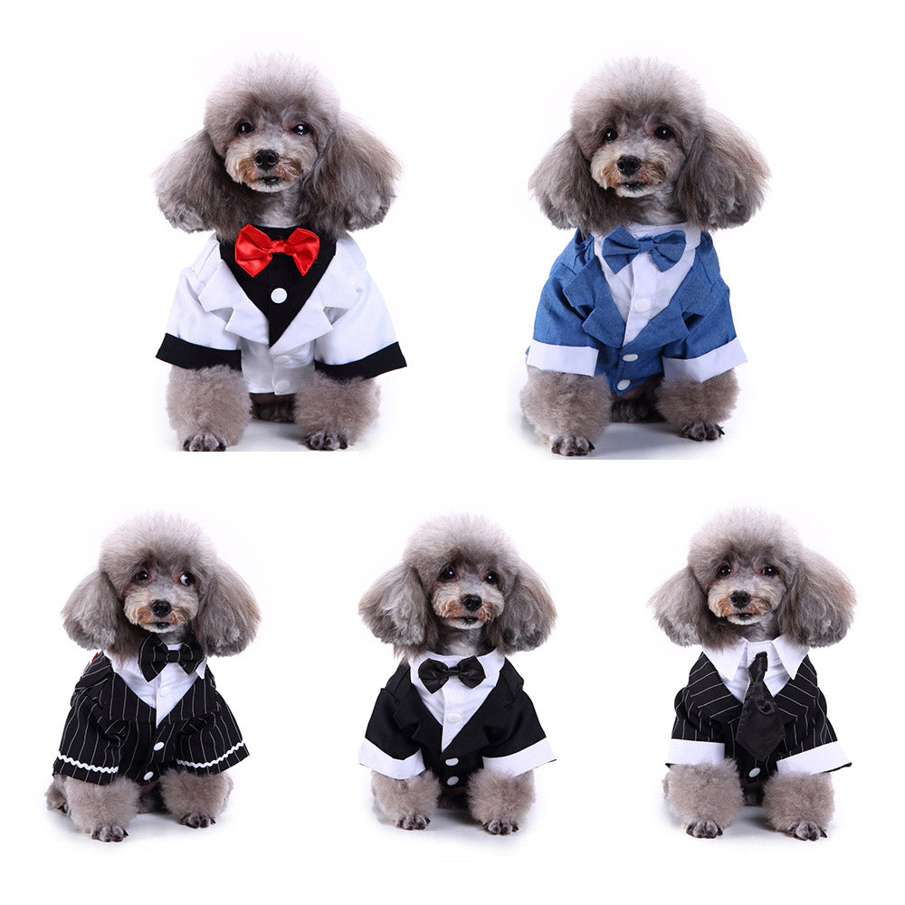 KFX-2811709 Stylish Polyester Dog Suit - England Inspired Pet Outfit for All Sizes